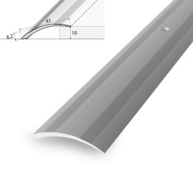 Aliumininė grindų juostelė HESORA H 08 D2, 4 x 90 cm,  mat.sidabro spalvos, kilmės šalis ES