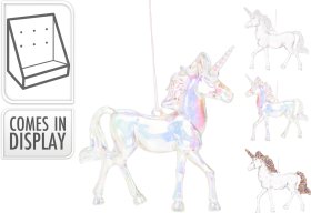 Eglutės žaisliukas Vienaragis, 3 skirtingi dizainai, 1 vnt., 12 cm