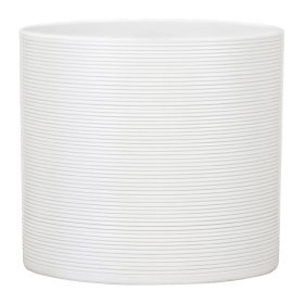 Kambarinis keraminis vazonas SCHEURICH PANNA (828/16), kreminės sp., skersmuo 16 cm.