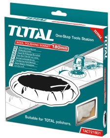 Poliravimo gaubtas TOTAL, užmaunamas vilnonis, 180 mm, TAC721801