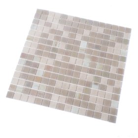 Stiklo mozaika MONA MOSAICS Hb205, 327 x 327 x 4 mm, spl. smėlinė/balta