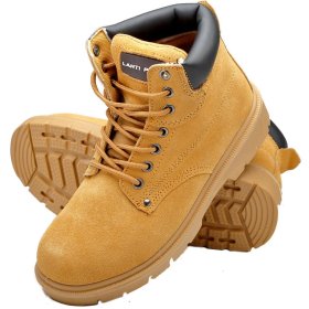 Darbo batai LAHTI PRO, S1P SRA, 45 dydis, smėlio ir ruda spalva, versta oda, CE