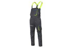 Puskombinezonis HOGERT WORKWEAR Reetz, 58% medvilnė, 40% poliesteris, 2% elastanas, juoda spalva, XL (54) dydis, CE