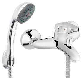 Vonios maišytuvas FERRO Dasic Bbd11, su dušo komplektu, chromuotas