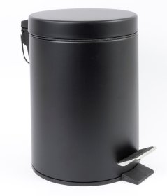 Vonios šiukšliadėžė BA-DE, 3L, metalo, juoda, matinė, CP-3198 98