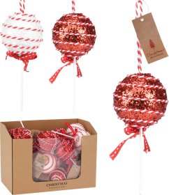 Eglutės žaisliukas Ledinukas, raudonos arba baltos sp., 6 x 6 x 13 cm