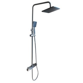 Dušo komplektas METALIC GREY, su termostatiniu maišytuvu, 170575