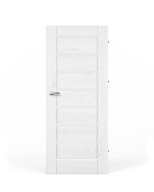 Laminuotos vidaus durys su užlaida VIVENTO PL-02, dešininės, spl. Sibiu White, 2030x744x40 mm