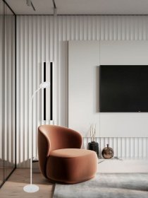 Toršeras G.LUX Gd-Uno-F White, LED 12W, 1100Lm, spalvos temp. reguliavimo funkcija 3000-5000K, dimeriuojama, baltos sp.