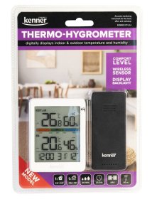 Vidaus ir lauko termometras-higrometras KENNER DT-314