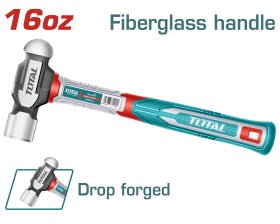 Plaktukas skardai TOTAL, stiklo pluošto rankena, 45CS, 0,45 kg, THBPH61016