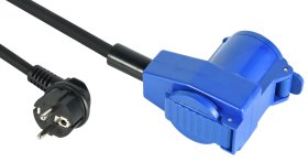 Ilgiklis ELECTRALINE 55092, 1 kištukinis lizdas + trifazis lizdas (CEE+SCHUKO), H05RN-F 3 x 1,5, 1,5 m, IP44