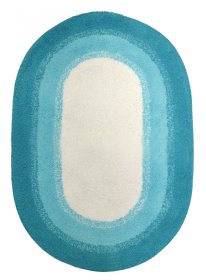 Vonios kilimėlis RIDDER Racing, 50 x 70 cm, ovalas, turkio spalvos, 7053315