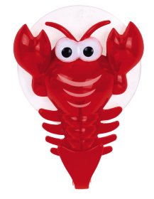 Kabliukas RIDDER Lobster, raudonas, mėlynas, prilipinamas, ABS