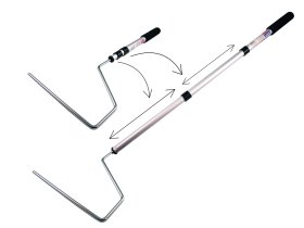 Teleskopinė rankena voleliui PAINTER RAC0202, 520-920 mm