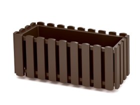 Plastikinis lauko lovelis su laistymo sistema, rudos sp., su laistymo sistema, 38 x 18 x 16,2 cm., rudos sp.