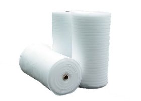 Pūsta polietileno plėvelė REGIS, 2 mm storio, 1,3 x 15 m, 19,5 m2/rul., 20 kg/m³ tankio, baltos spalvos