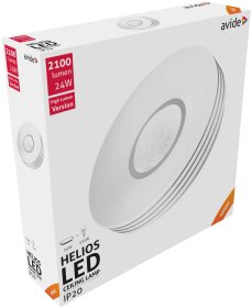 Lubinis LED šviestuvas AVIDE Helios At-7220, 24 W, 220-240 V, 4000 K, 2100 lm, IP20, 380 x 95 mm