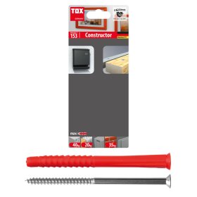 Universalus kaištis su sraigtu TOX Constructor, 8/50+S, 10vnt.