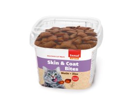 Maisto papildas SANAL Skin & Coat, kačių kailiui ir odai su biotinu ir cinku, 75 g