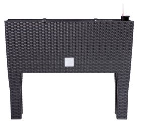 Plastikinis lauko vazonas "Rato Case High", antracito sp., 60 x 25 x 46 cm.