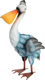 Sodo dekoracija PELIKANAS, metalinis, 31 x 14 x 31 cm.