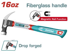 Plaktukas-viniatraukis TOTAL, stiklo pluošto rankena, 45CS, 0,45 kg, THCH61016