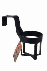 Automobilinis gėrimų laikiklis ALBURNUS, juodos spalvos