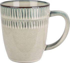 Puodelis, keraminis, pilkos sp., 360 ml