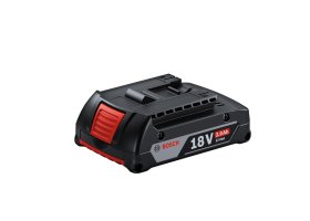 Akumuliatorius BOSCH Professional GBA 18V 2.0Ah, akumuliatoriaus įtampa 18 V, akumuliatoriaus talpa 2 Ah