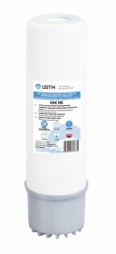 Vandens filtro kasetė USTM GAC NS, 10", granuliuotos aktyvintos sidabruotos anglies