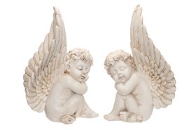 Kapų statulėlė 4Living "Angelas", baltos sp., 19 cm.