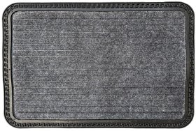 Kilimėlis RICCO Atena, 40 x 60 cm, 100% PP, guminis pagrindas, pilkas, 833-199