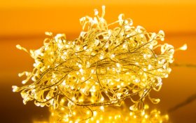 Šviečianti girlianda-varveklis SUNLUX JJ3, 360 LED, 3 m, įvairiaspalvė, IP44, tinka naudoti lauke, 9C3M-3