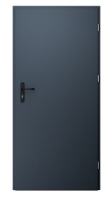 Plieninės durys, su stakta ir furnitūra, dešininės STALPRODUKT, spl. tamsiai pilka RAL 7016, 2060x985x40 mm, A140270093