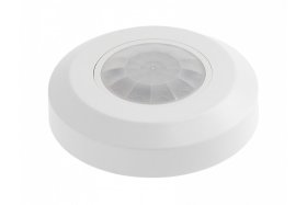 Judesio jutiklis GTV Cr-Cr8000-00, IP44, 360 laipsnių, 8 m, 2000W, 220-240V, PIR sensorius,  tinkamas naudoti su LED šviestuvais, 20 x 76 mm, baltos sp.