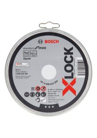 Metalo pjovimo diskai BOSCH X-Lock, 10 vnt. x 125 x1 x 22,23 mm, WA 60 T BF