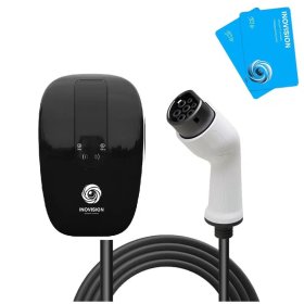 Įkrovimo stotelė INOVISION Basic SMHR25RFID, Type 2,  galia 11kW, kabelio ilgis 5 m.,  valdymas RFID kortelėmis, juoda spalva