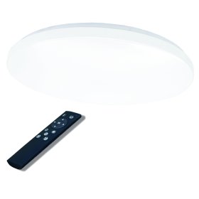 Lubinis LED šviestuvas TOPE Sopot, 2x48 W, 3000-6500K, 220-240V, 3816-9027 lm, 590 x 75 mm, IP20, dimeriuojamas, su pultu