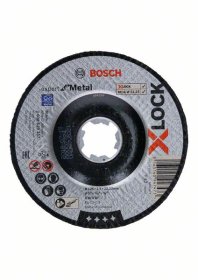 Išgaubtas pjovimo diskas BOSCH X-LOCK, 125 x 2,5 x 22,23, A 30 S BF