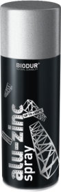 Aerozolinė emalė BIODUR Alu-Zink, 400ml
