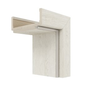 Laminuota durų stakta VIVENTO, reguliuojama, su apvadais, komplektas durų varčiai, kairinė, spl. Silver oak, 100-140x91x2108 mm, 2 vnt., 110-140x91x885 mm, 1 vnt.