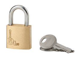 Pakabinama spyna THIRARD, Type 1-20 žalv.korp., 2 raktai, 193001