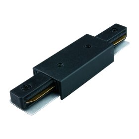 Kryptinių šviestuvų bėgelių montavimo jungtis DPM X-Line, tiesi, aliuminė, 33 x 20 mm, juodos sp., STCIB