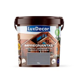 Impregnantas medienai LUXDECOR, (10) pilkas, laukui ir vidui, 1 l