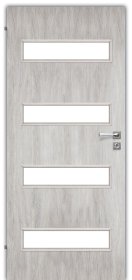 Laminuotos vidaus durys su užlaida VOSTER Milano, dešininės, spalva Silver oak, matmenys 2030 x 644 x 40 mm