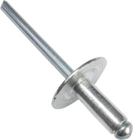 Aliumininės kniedės didele galvute, 4,8 x 10 mm, 50 vnt.