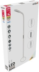 Toršeras AVIDE Remo At-9423, LED, 9 W, 100-240 V, 5000 K, 500 lm,  IP20, su pultu, dimeriuojamas, 5 švietimo režimai, 1800 x 220 mm, baltos sp.