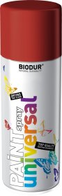 Universali aerozolinė emalė BIODUR, tamsiai raudona (RAL3002), 400 ml