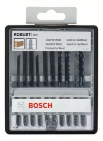 Saiurapjūklio pjūklelių rinkinys BOSCH Robust Line, 10 vnt.